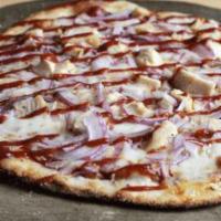 Bold BBQ Chicken Pizza · Sweet & bold BBQ sauce, fresh shredded mozzarella, grilled chicken and red onions.