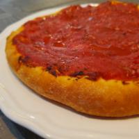 Pizza Tomate · Layers of Tomato Sauce and crushed tomatoes with olive oil on a 10