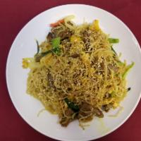 87. Singapore Noodle with Meat · 