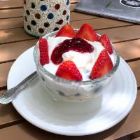 Berry Parfait · Vanilla yogurt, fresh berries and granola.
