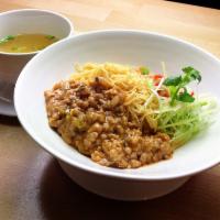 83. Jaja Meat Sauce Hong Kong Style Lomein 炸醬港式撈麵  · Bean paste nutty light chili garlic shallot minced pork sauce on shoyu oil thin noodle toss ...