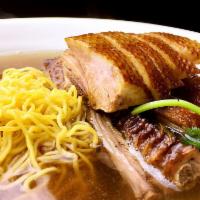 95. Brine Duck Noodle Soup 滷水鴨清湯麵 · Low braised in cinnamon galangal anise 9 spices Chaoshan authentic flavorful master sauce br...
