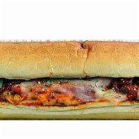 Chicken Parmesan Sub · Raikes farms all natural antibiotic-free, sustainably farmed grilled chicken breast, fresh g...
