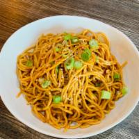 Szechuan Spicy Cold Noodle · Hot and spicy and Vegetarian.