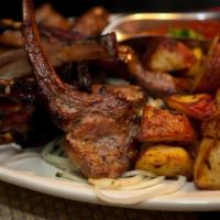 6 Pieces Kebob Lamb · Charbroiled, quality lamb, ground with parsley, onions and seasonings. Served with house sal...