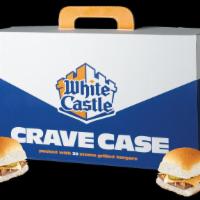 1/2 and 1/2 Crave Case® · 15 original sliders and 15 cheese sliders.