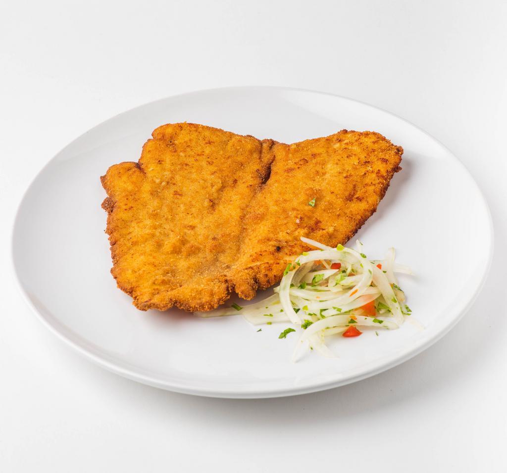 Breaded Chicken · Deep fried, breaded to perfection in 100% pure bread crumbs from our own fresh baked cuban bread.
