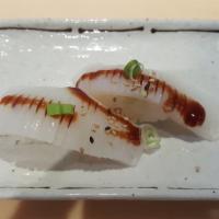 Squid Sushi · 2 pieces of Squid (Ika)