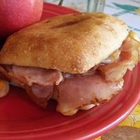 Trifecta Melt · Grilled turkey, ham & bacon with Pepper Jack cheese and Brown Mustard Mayo on ciabatta bread...