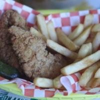 Chicken Tender Basket · Basket of delicious chicken tenders - crunchy on the outside; tender and juicy on the inside...