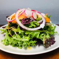 House Salad · parmesan, red onion, carrot, radish & lemon citronette