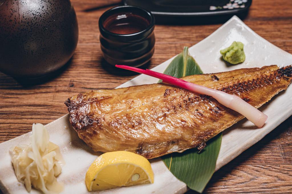 Saba  · Grilled mackerel.