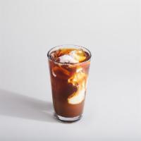 Dirty Cold Brew  · Straight up cold brew and espresso and chocolate and cream.