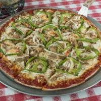 Veggie Pizza · Mushroom, onion and green pepper.