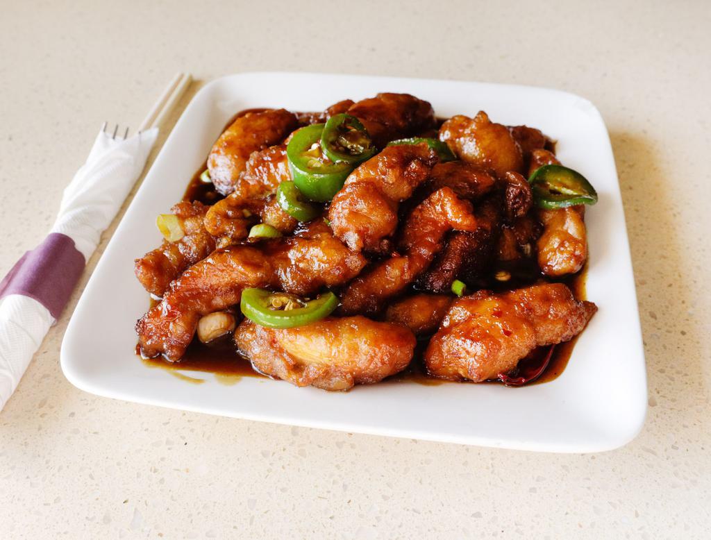 C2. General Tso Chicken · Sweet and spicy deep fried chicken dish that is popular in Northern China. General won't disappoint you. Spicy