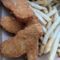 Beyond Tender Box (4) · 4 Beyond Chicken Tenders and Fries Contains Soy and Gluten
If you desire sauce, please write...