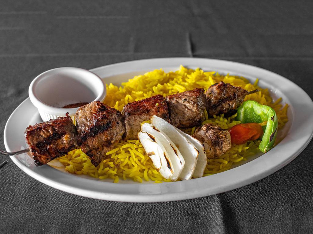 Marinated Meat Kebab · Your choice of marinated meat on a 10
