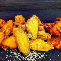 100 Pieces Jumbo Traditional Bone-In Wings · Comes with 5 sauces to toss. Famous Bird Box traditional bone-in wings are fresh never froze...