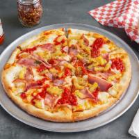 Hawaiian Pizza  · Canadian bacon and pineapple. 