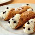 Cannoli  · Tubed shaped Italian pastry filled with sweet ricotta cheese and chocolate chips. 
