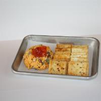Amy's Rocking Cheese Spread · Serves 1 or 2 people. Jalapeno pimento cheese and fire crackers.