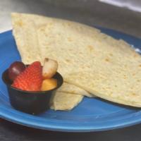Kids- Quesadilla · Grilled Flour Tortilla , Mozzarella Cheese and Fresh Fruit
Included Choice of Kids Drink
