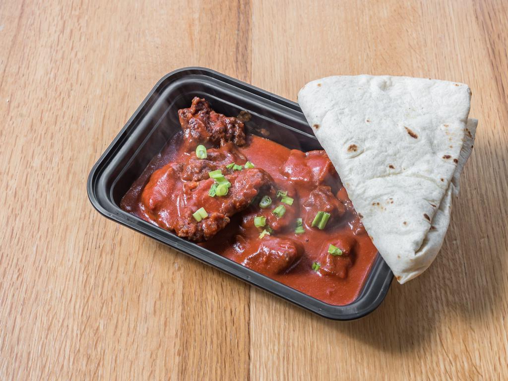 World Famous Beef Bites · Tender bites of beef in our Chimayo red chile butter sauce. Served with a warm flour tortilla.