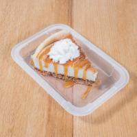Dulce de Leche Cheesecake · Delicious classic cheese cake with a crumb crust topped with our homemade caramel and whippe...