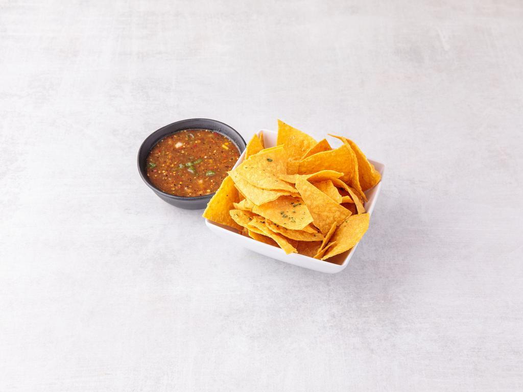 Salsa and Chips · Fresh made chips with our delicious House Salsa