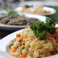 Rice with Green Peas and Carrots · 