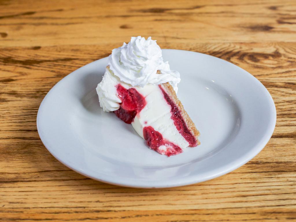 Strawberry Cheesecake · A sweet combination of strawberries and New York style cheesecake nestled in a graham cracker crust