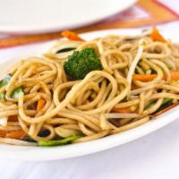 Vegetable Lo Mein · Egg noodle dish.