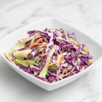 Side Coleslaw · Mixed cabbage, carrot, green onion, and homemade apple cider slaw. 