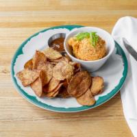 Pimento Cheese · Tomato jam and house chips.