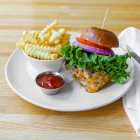 Colleen's Dinner Cheeseburger · 2-4 oz. brisket-short rib-chuck patties, cheddar, lettuce, tomato, onion, pickles, colleen’s...