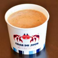 Crab Bisque · Savory soup with a crab base. Thick and creamy soup. 
