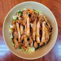 B1. Chicken Teriyaki Bowl · Marinated chicken grilled to perfection and served with our homemade teriyaki sauce in a bowl.
