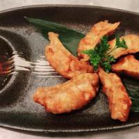 Crispy Gyoza · Fried Pork Dumplings / Sesame Soy Vinaigrette