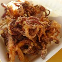 11. Crispy Octopus · Deep fried baby octopus head and tentacles.