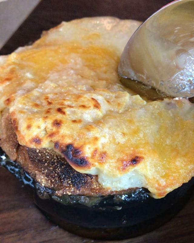 French Onion Soup · toasted baguette, melted gruyere cheese.
