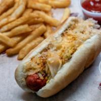 New York Dog · Sauerkraut and spicy brown mustard.