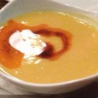 Lentil Soup · Our lentil soup is homemade and rich in fiber.
