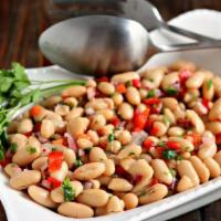 White Bean Salad (Piyaz) · White beans, red onions,
tomatoes, parsley & seasoning