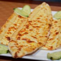 Kashkaval - Mozzarella Cheese Pide · Thick dough crust topped with Mozzarella cheese