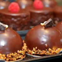 Hazelnut Chocolate Dome Cake · 