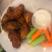 Great Baked Wings · Served with veggie and ranch on the side.