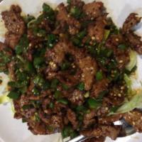 BF12. Chong Qing Mala Beef · Spicy.