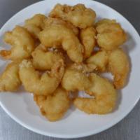 Fried Prawns · Cooked in oil.