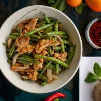 String Beans with Chicken · White meat.
