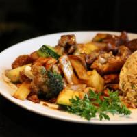 Chicken Hibachi · Served with soup, house salad, vegetable & fried rice.